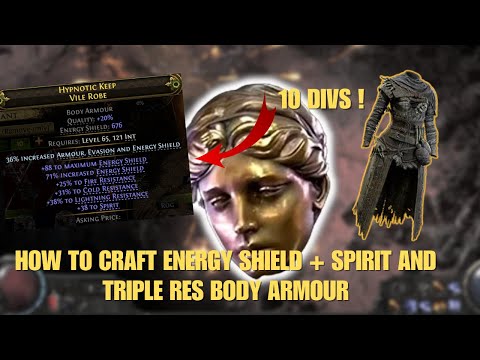Die beste Methode zum Herstellen von Energieschild-Körperrüstungen für maximalen Profit – Path of...