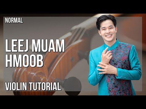 How to play Leej Muam Hmoob by Win Vang ft Huab Vwj on Violin (Tutorial)
