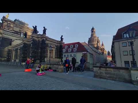 Dresden em Ultra HD - um passeio a pé hipnotizante em 4K