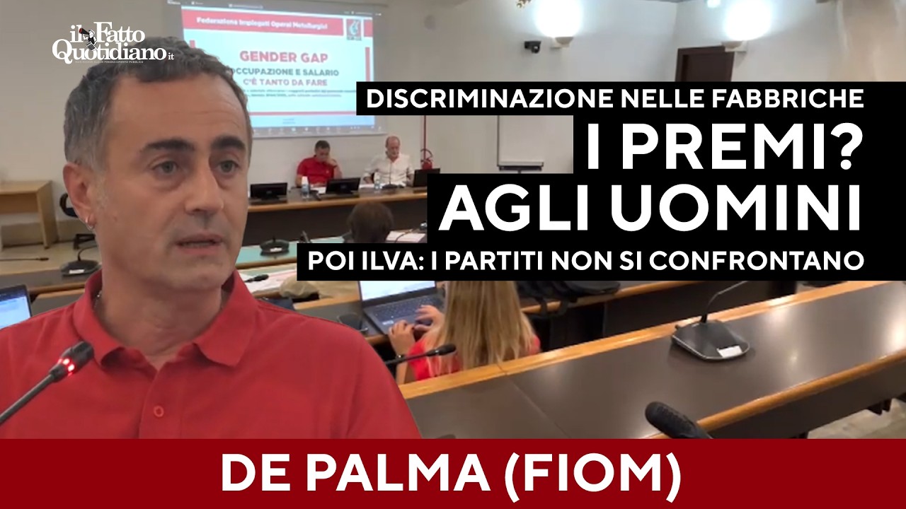 Fiom, donne discriminate: "A parità di mansione guadagnano meno". Poi Ilva, De Palma: "È strategica"