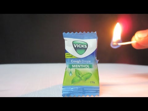 EXPERIMENT Fire Vs Cough Drops Menthol Candy Vs Camphor