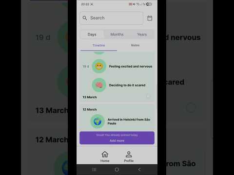 Glimpsizer|Diary with timeline