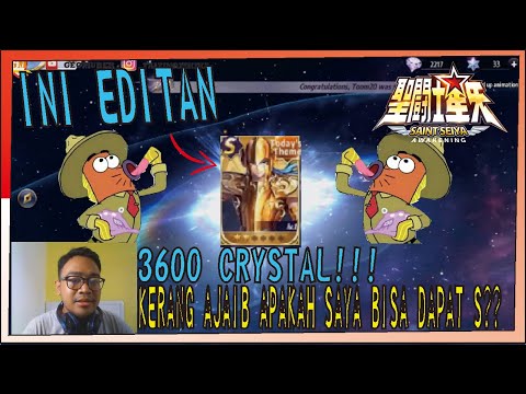 Saint Seiya Awakening - kerang ajaib sudah bertahta 3600 CRYSTAL GACHAA Sea Dragon Kanon & Saga