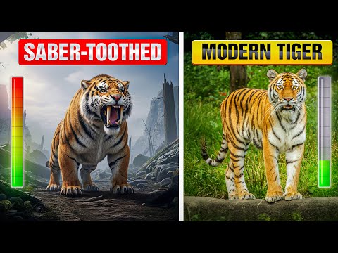 Saber Toothed Tiger vs Modern Big Cats — Who Would Win