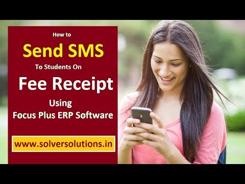 Send SMS on fees receipt video
