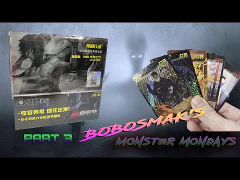 Monster Mondays!! YELLOW Box Part 3 - Unboxing SCP cards from China (YCSR10301)