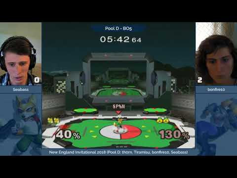 NE Melee Invitational 2018 - Seabass (Fox) vs. bonfire10 (Sheik) - SSBM Pool D
