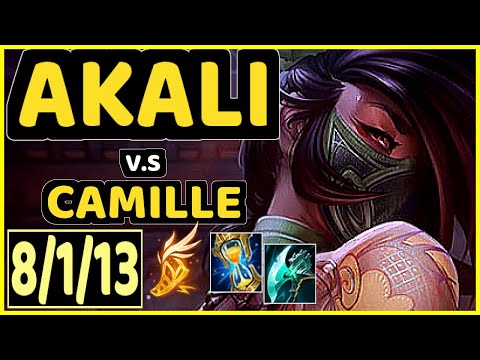 TINOWNS (AKALI) vs CAMILLE - 8/1/13 KDA MID GAMEPLAY - BR Ranked GRANDMASTER