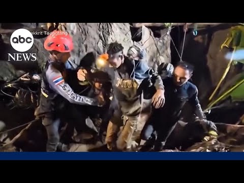 Race against time after dramatic rescue of  miner trapped in flooded Laos cave