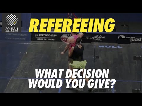 Squash Refereeing: Sarah-Jane Perry v Nouran Gohar - No let