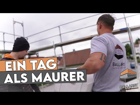 1 day as a bricklayer at BALLARDT BAU! 🔥 How difficult is this job really? We'll find out!
