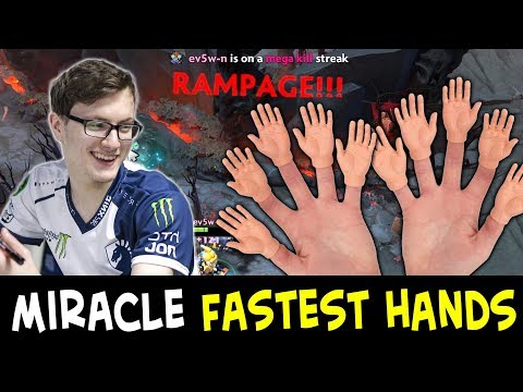 Miracle FASTEST hands in Dota — RAMPAGE Tinker vs super LATE Terrorblade
