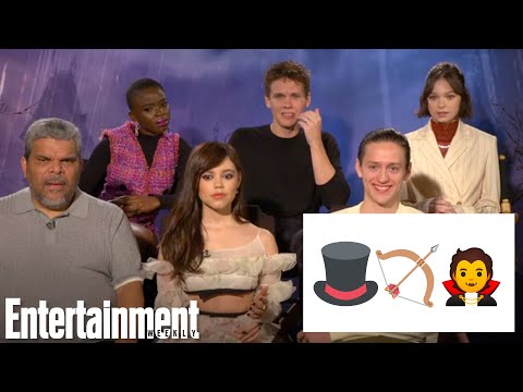 The Cast of 'Wednesday' Guesses Tim Burton Projects Using Emojis | Entertainment Weekly