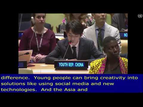 2019年 国連ユースフォーラム-ジャクソン・イー (2019 United Nations Youth Forum-Jackson Yee)