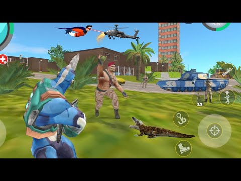 Rope Hero: Vice Town (Rope Hero Fight Skull Boss) Bomb Thrown Over Rope Hero - Android Gameplay HD