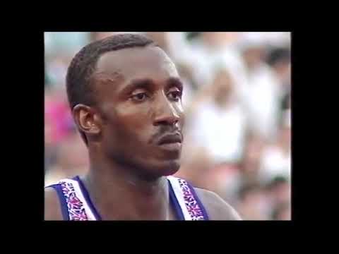 MENS 100 metres final  Barcelona olympics 1992 Linford Christie