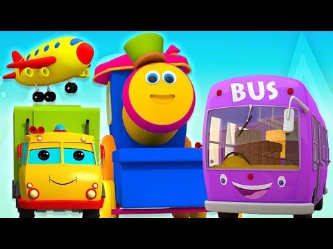 Bob il treno | nomi di veicoli per bambini | Mezzi di Trasporto | Bob Transport Vehicles Song