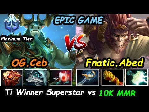 Abed - [Monkey King] Vs OG Ceb [Nature Prophet] OFFLANE TI Winner EpicGame Dota 2 7.22 Gameplay
