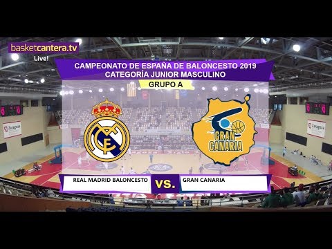 U18M - REAL MADRID vs GRAN CANARIA - Cpto. España Junior2 019 (BasketCantera.TV)