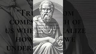 "Real Wisdom Begins With Admitting This" – Socratic Truth #shortsfeed  #quotes #stoic