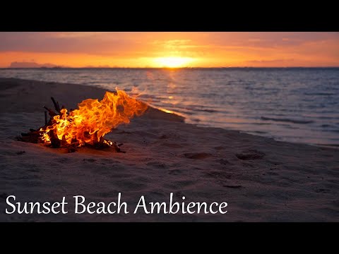 When You Need To Relax On The Beach - Beach Bonfire | Beach Sunset | Ocean Waves