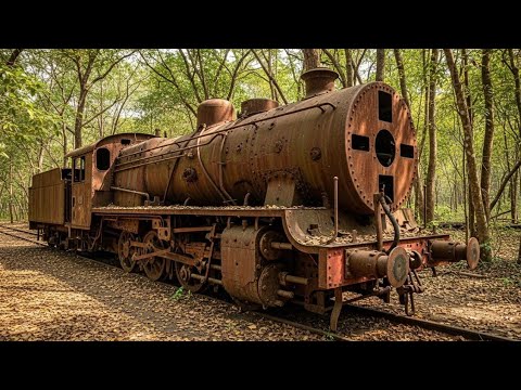 We Found & Restored Historical French Steam Locomotive Engine Abandoned in Deep Jungle For 25 Years