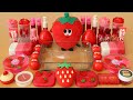 Mixing”Strawberry” Eyeshadow and Makeup,parts,glitter Into Slime!Satisfying Slime Video!★ASMR★