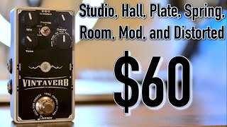 Video thumbnail for Donner Vintaverb - 7 Reverb Algorithms at an Incredible Price by Alex Price