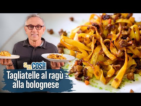Tagliatelle al ragù alla bolognese - Si fa così | Chef BRUNO BARBIERI