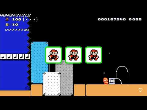 CUFF WHIFF ~ Normal 100 Mario Challenge ~ Super Mario Maker ~ #aik No Commentary