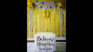 Download lagu Dekorasi ulang tahun sederhana dengan tirai foil mp3 Download lagu Dekorasi ulang tahun sederhana dengan tirai foil mp3