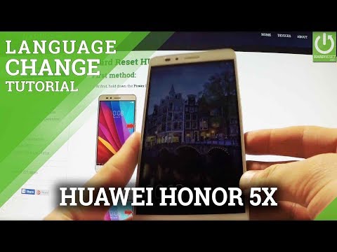 Set Language in HUAWEI Honor 5X - Language Settings