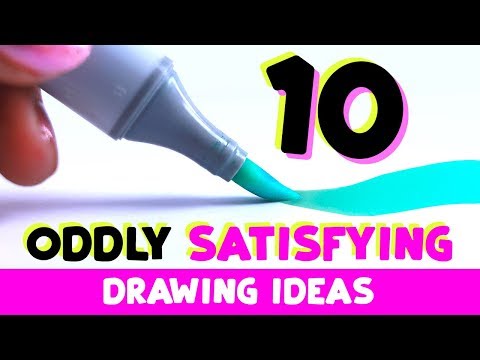10 Oddly Satisfying Drawing Ideas Video