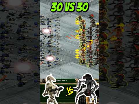 30 B1 Battle Droids vs 30 Droidekas (SWGB) #Shorts