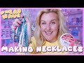 How To Make Trendy Glass Bead Necklace 🫧 DIY Necklaces For 2025 With My New Beads