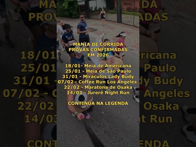PROVAS CONFIRMADAS EM 2026 #maniadecorrida