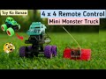 How To Make Remote Control Car DIY 4x4 RC Monster Truck At Home