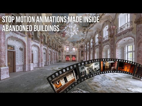 Stop motion animations made in abandoned buildings