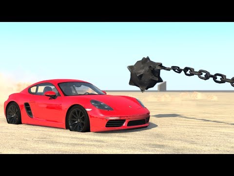 Giant Spinners With Chains Against Cars - BeamNG Drive (Satisfying Car Shredding)