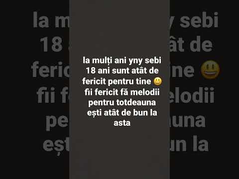 La mulți ani yny sebi @ynysebi