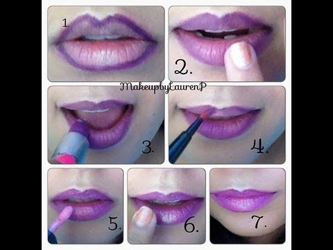 How to Wear: BOLD PURPLE LIPS!