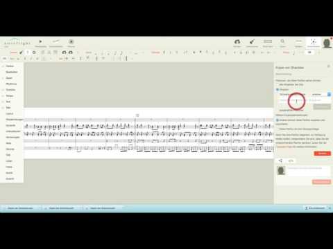 Noteflight   Partitur freigeben