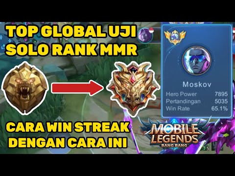 TOP GLOBAL MOSKOV GAMEPLAY SOLO RANK MMR , WIN STREAK MASTER SAMPAI MYTHIC IMMORTAL ~ Mobile Legends