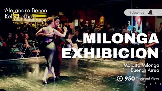 El Paisanito D'Arienzo Alejandro Beron Kelly Lettieri dance milonga in Maldita Milonga Buenos Aires