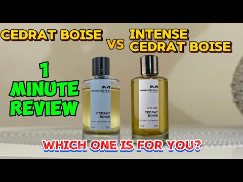 Mancera Cedrat Boise vs. Mancera intense Cedrat Boise | New Mancera intense Cedrat Boise #perfume