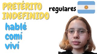 Preterito indefinido regulares (aprender español de Buenos Aires, Argentina)