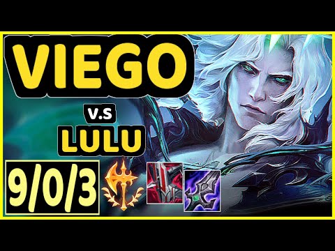 VIEGO vs LULU - 9/0/3 KDA TOP CHALLENGER GAMEPLAY - KR