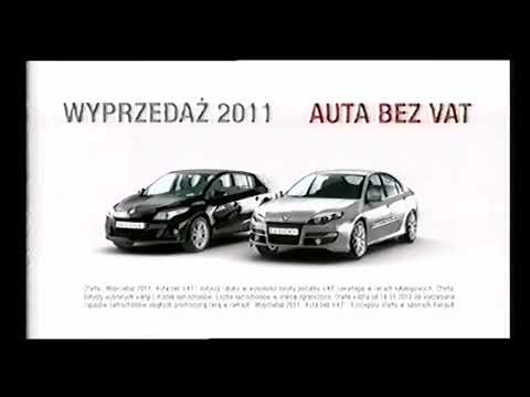 Reklama Renault Megane, Laguna Wyprzedaż Rocznika 2011 2012 Polska