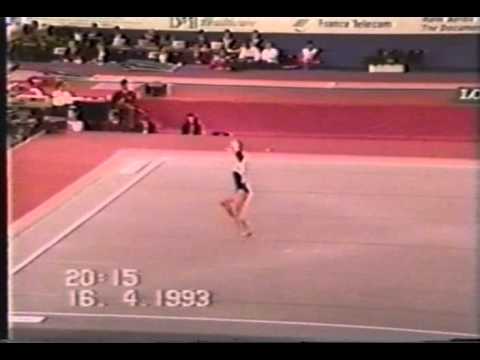 11th AA HUN Andrea Molnar FX   1993 World Gymnastics Championships 9 600