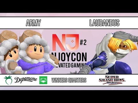 nJoyCon 2 - ARMY (Ice Climbers) VS Laudandus (Sheik) - SSBM - Winners Quarters